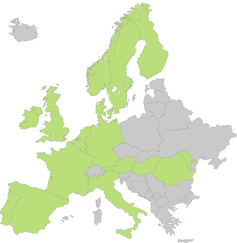 Área de operaciones de BADOC en Europa